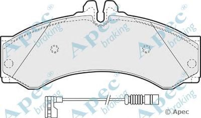 APEC BRAKING pad1632 -  Комплект тормозных колодок, дисковый тормоз